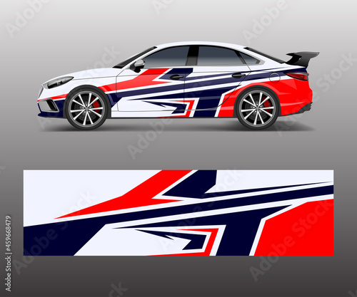 Car decal vector  graphic abstract racing designs for vehicle Sticker vinyl wrap
