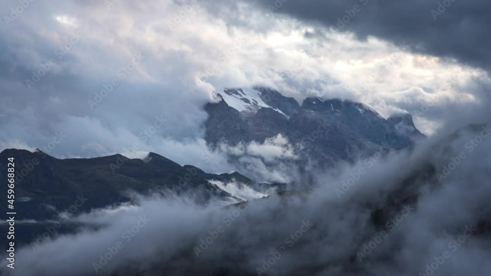 Marmolada clouds timelapse Marmolada clouds timelapse
