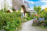 Brittany, Ile aux Moines island in the Morbihan gulf, typical house in the village
