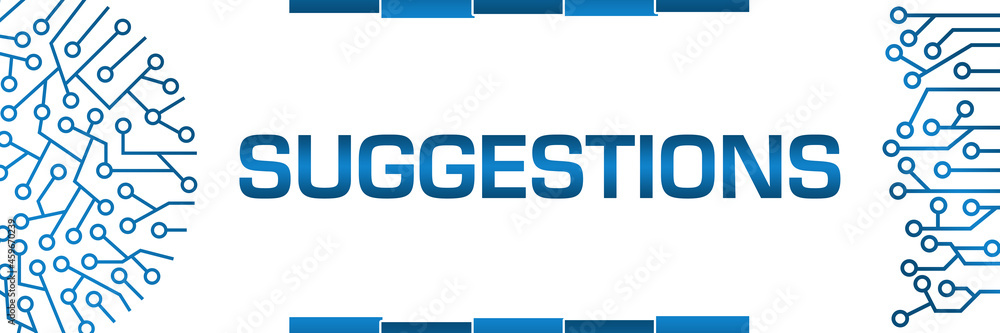 Suggestions Blue Circuit Circular Left Right Banner Suggestions Blue Circuit Circular Left Right Banner