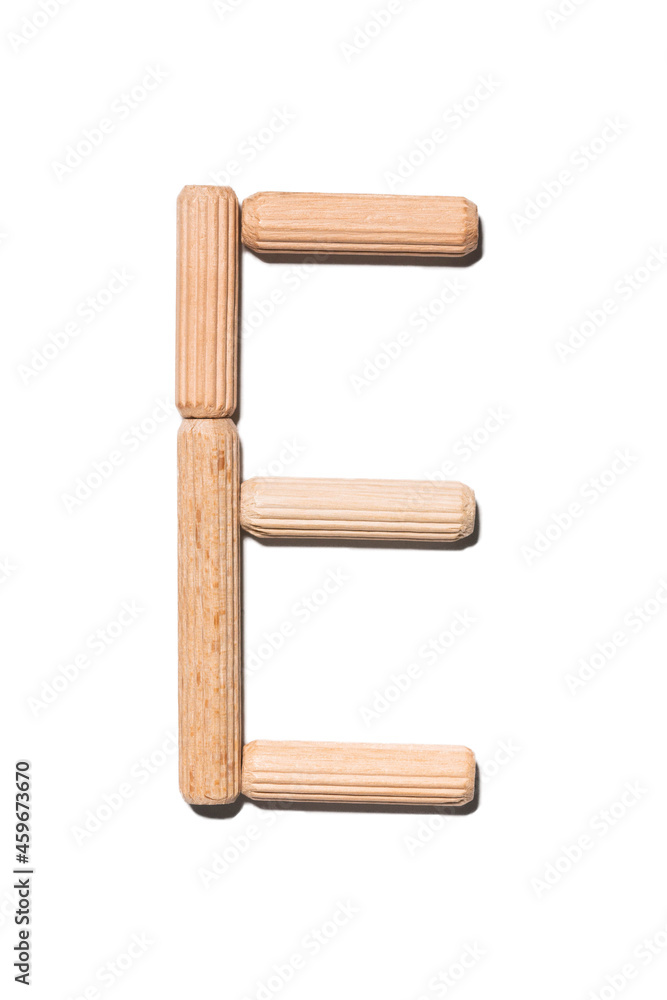Wooden digits 3 alphabet set including multiple punctuation Wooden digits 3 alphabet set including multiple punctuation