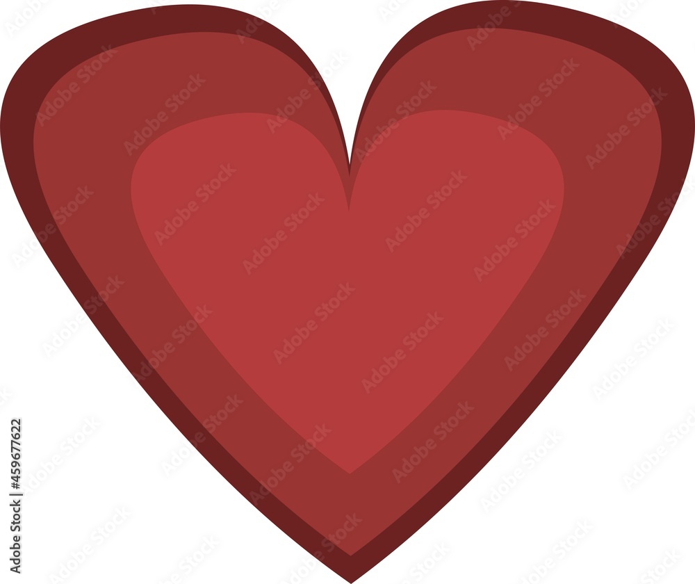 Vector illustration of emoticon in the shape of a heart Vector illustration of emoticon in the shape of a heart