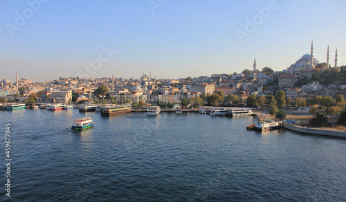 Eminonu, Süleymaniye and Golden Horn, sunset