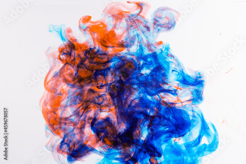 inks in water, color abstract explosion