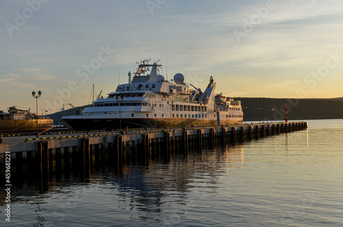 cruise ship in Kola Bay (Murmansk, Russia)
