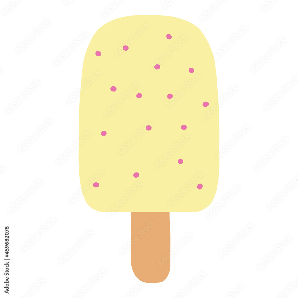 vector illustration of ice cream on a white background, isolated. icon vector illustration of ice cream on a white background, isolated. icon