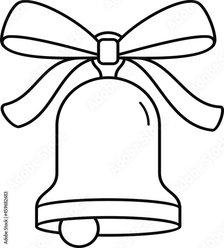 Bell with ribbon