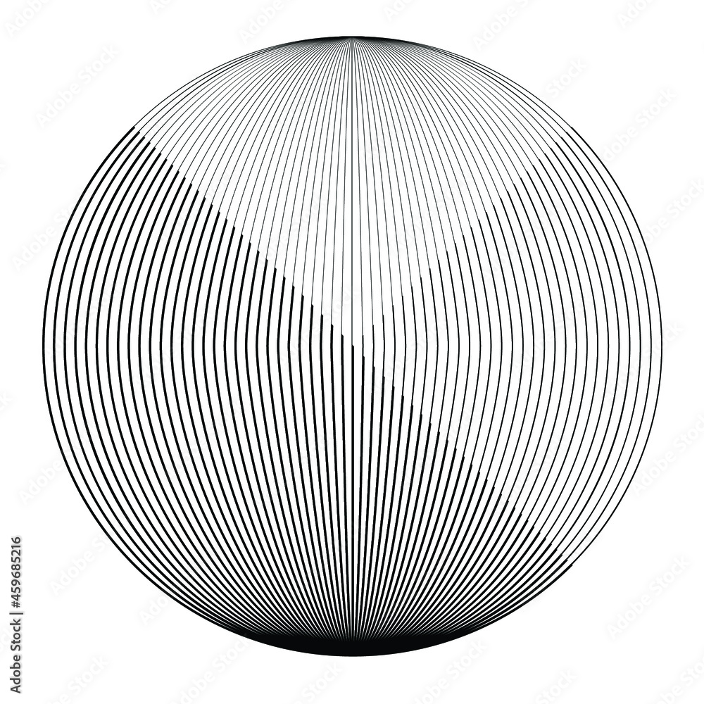 Circle lines . Vector Illustration .Technology round Logo . Design Globe element . Abstract Geometric shape . Spirograph Circle lines . Vector Illustration .Technology round Logo . Design Globe element . Abstract Geometric shape . Spirograph