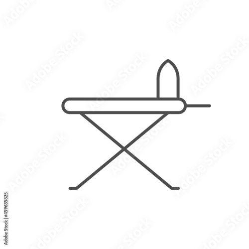 Ironing board line outline icon