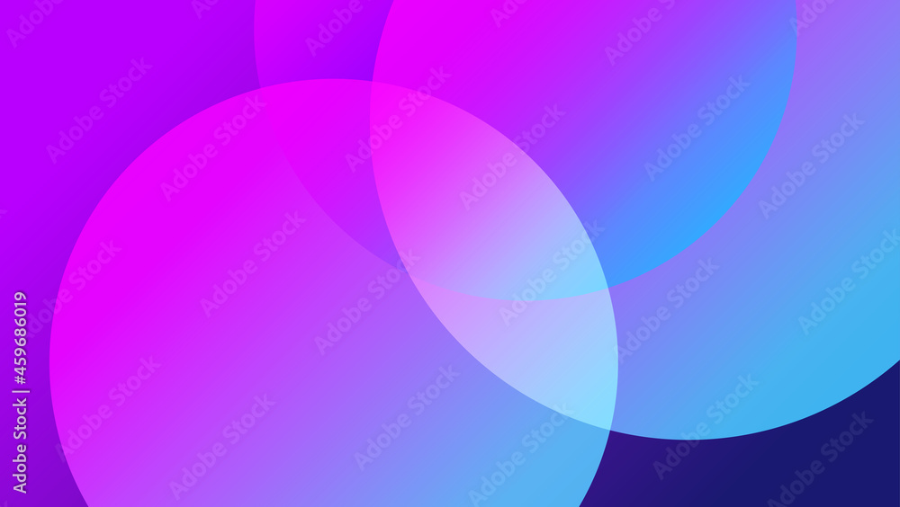 Obraz premium abstract overlapping gradient circle background