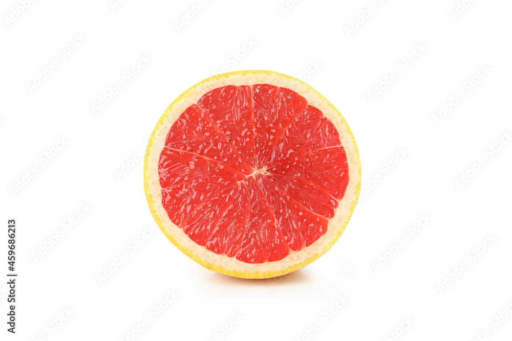 Half of grapefruit isolated on white background Half of grapefruit isolated on white background