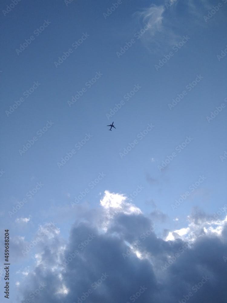 airplane in the sky