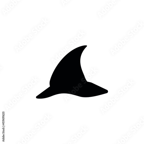 Witch hats icon vector set. Halloween illustration sign collection. Black hat symbol or logo.