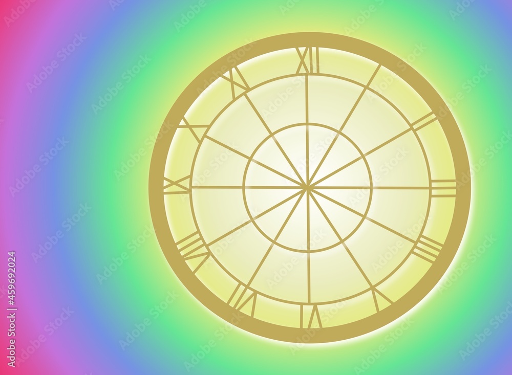 Obraz premium 時計盤デザイン背景イラスト