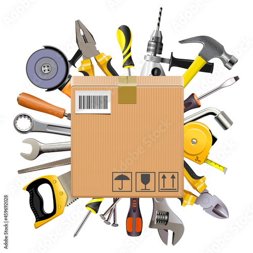 Vector Tools Delivery Concept photo