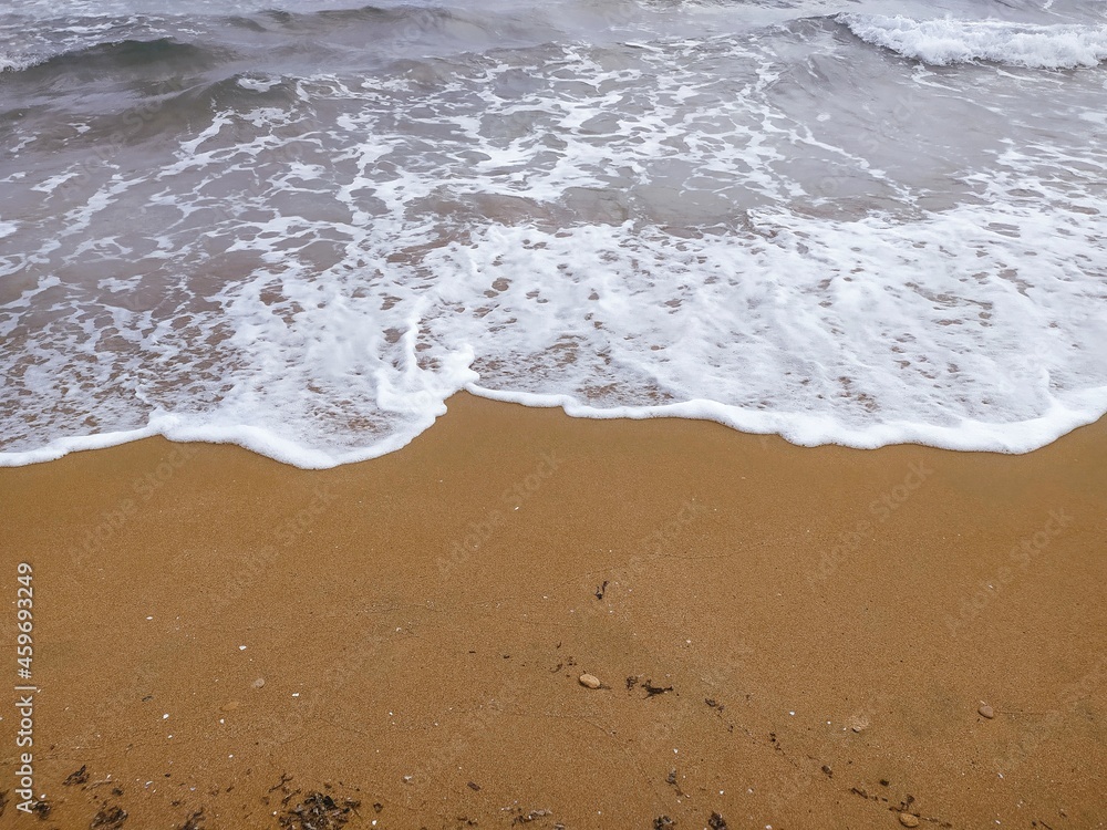 waves and sand