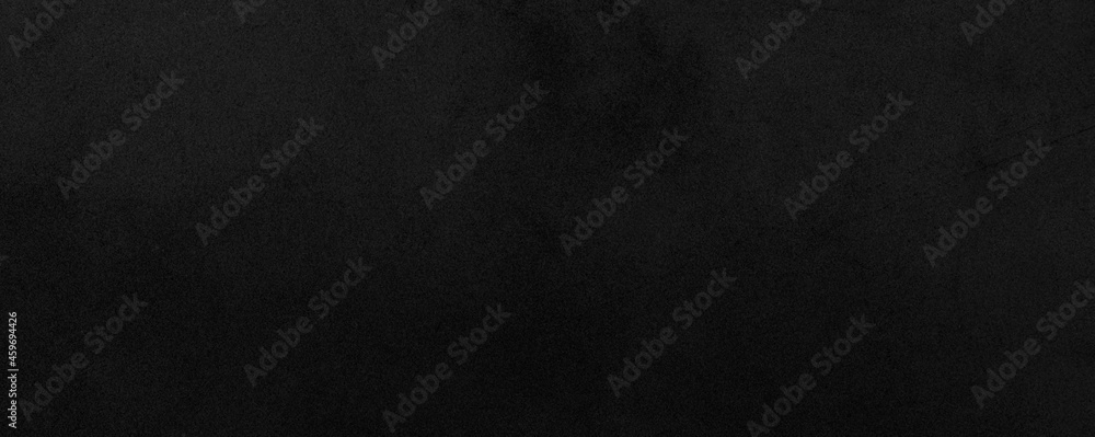 Panorama of Dark grey black slate background or texture. Black granite slabs background.