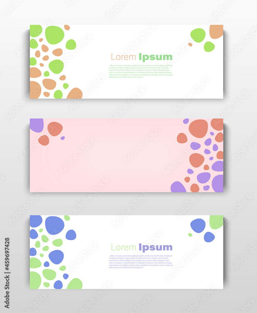 Set of Vector flyer templates. Futuristic background with copy space