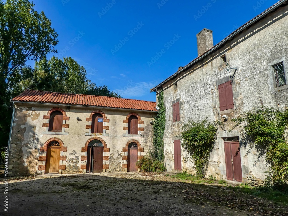 traditional old French house in Payre France