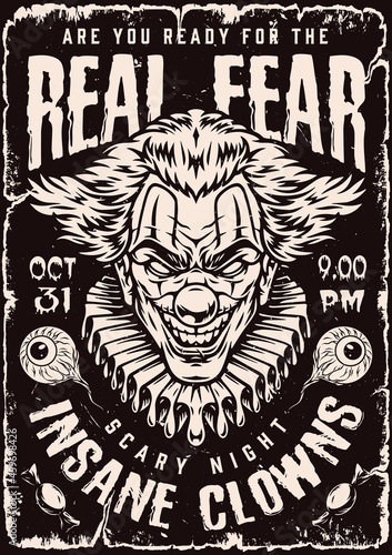 Happy Halloween vintage poster