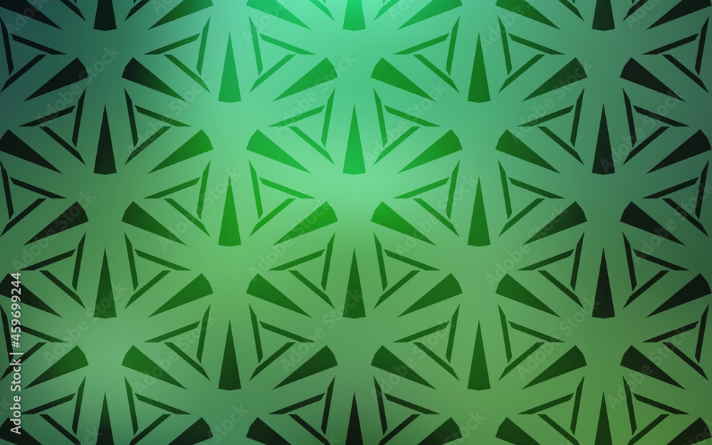 Light Green vector pattern with polygonal style. Light Green vector pattern with polygonal style.