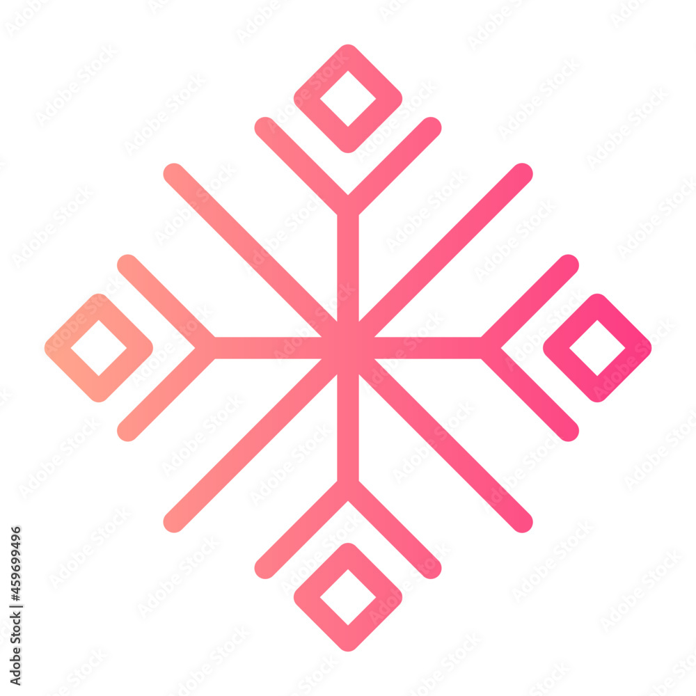 snowflake gradient icon snowflake gradient icon