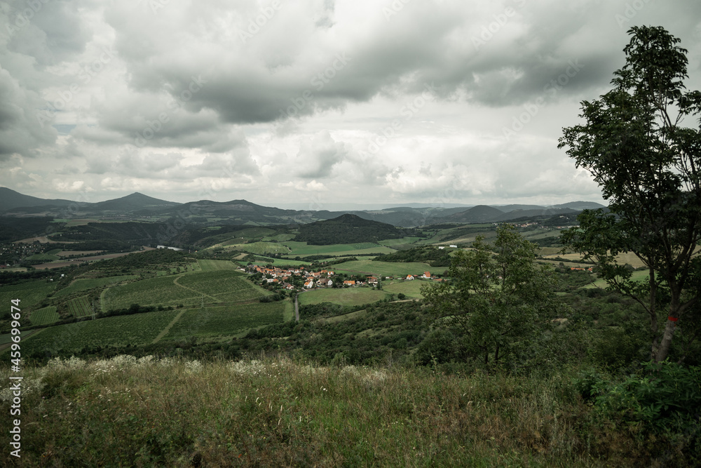 View from Radobýl hill, Czech Central Highlands