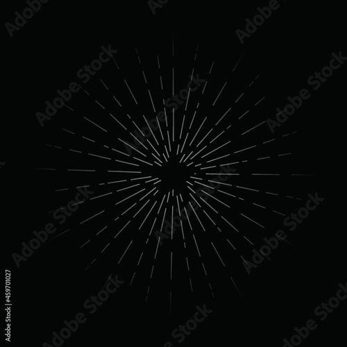 starburst hand drawn, vintage radial starburst, abstract line sunshine vector illustration
