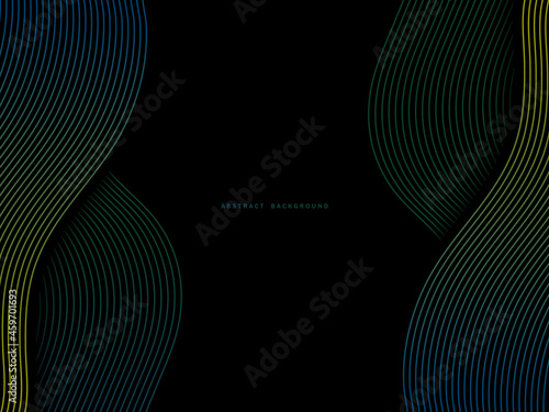 dark abstract background with stacked wavy gradient lines