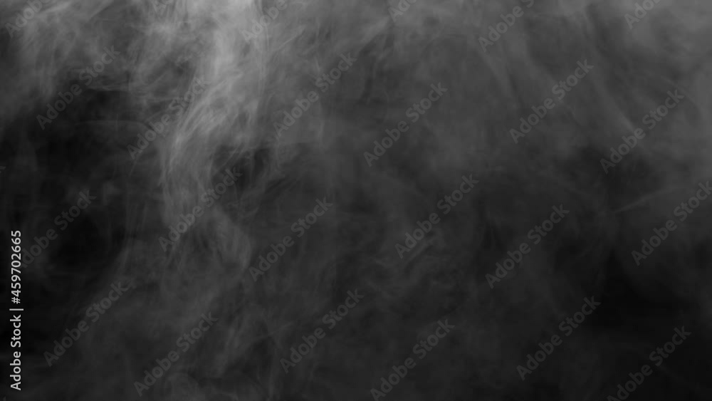 White Fog Shroud Rises. The residual stream of white smoke slowly shrouds up on a black background White Fog Shroud Rises. The residual stream of white smoke slowly shrouds up on a black background