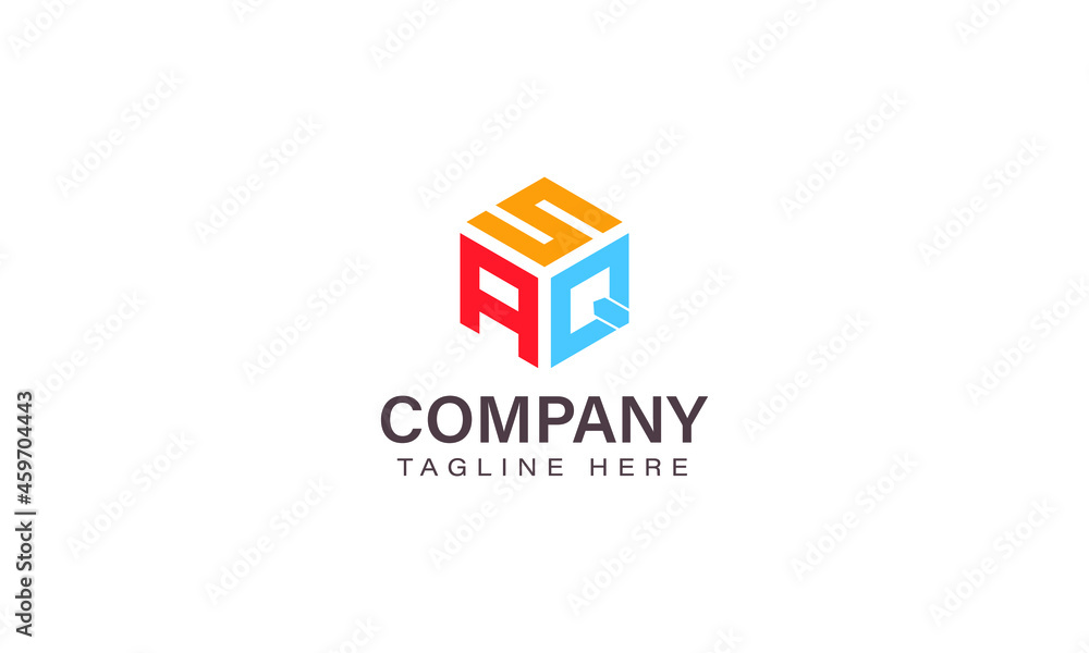 Letter SAQ Logo, Three Letter Logo, Alphabet S A Q Hexagon Shape Vector Icon Template Letter SAQ Logo, Three Letter Logo, Alphabet S A Q Hexagon Shape Vector Icon Template