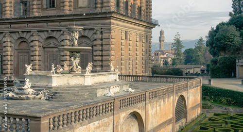 The fountain at the Palazzo Pitti in Florence