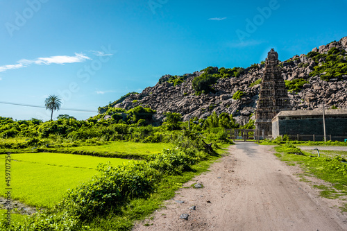 The Venkataramana Temple of Gingee or Senji in Tamil Nadu, India. It lies in Villupuram District, built by the kings of konar dynasty and maintained by Chola dynasty. Archeological survey of india. photo