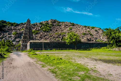 The Venkataramana Temple of Gingee or Senji in Tamil Nadu, India. It lies in Villupuram District, built by the kings of konar dynasty and maintained by Chola dynasty. Archeological survey of india. photo