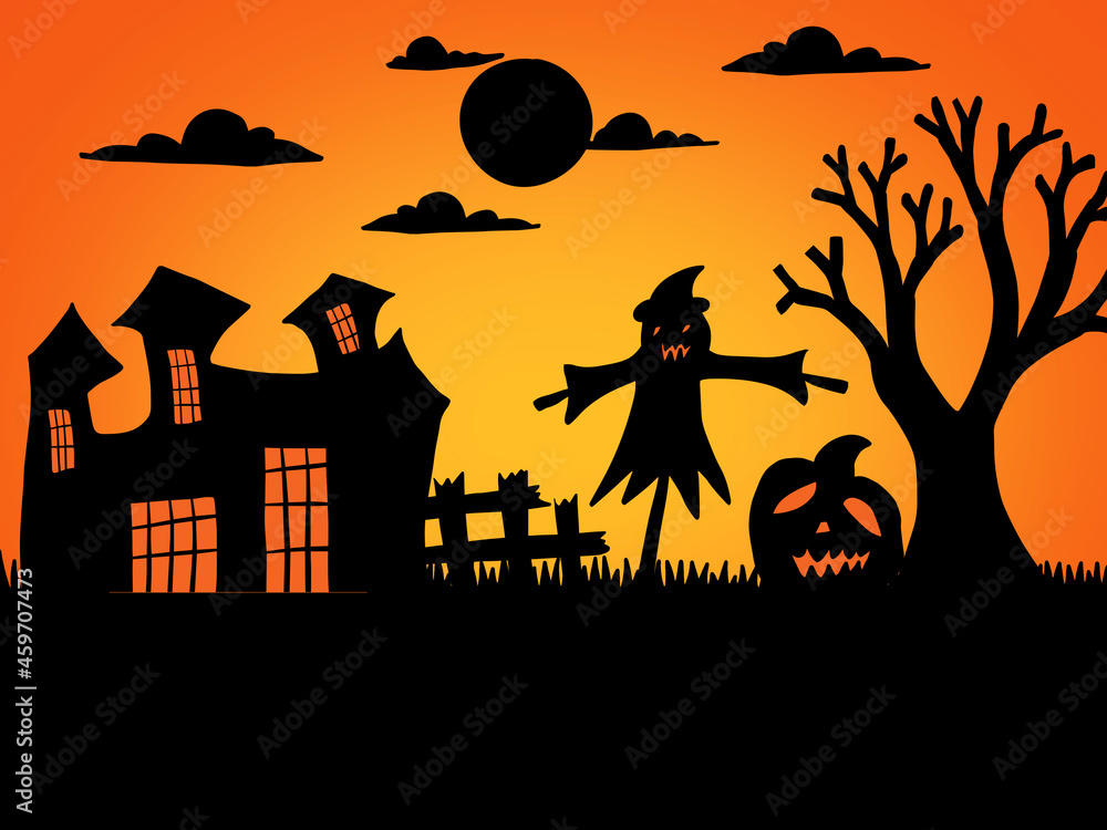 Halloween Background sublimation. Halloween illustration. Halloween background. Halloween sublimation