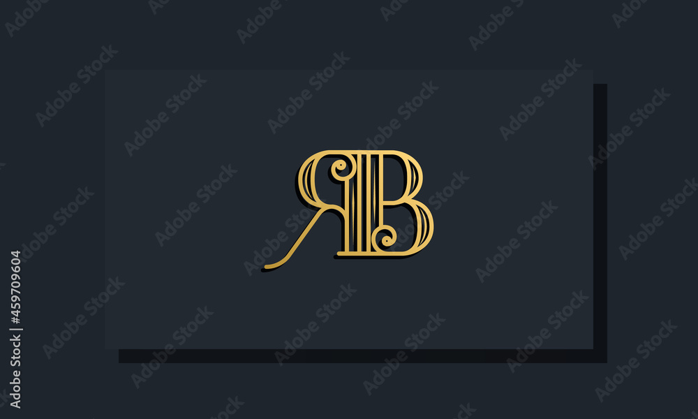 Minimal Inline style Initial RB logo.