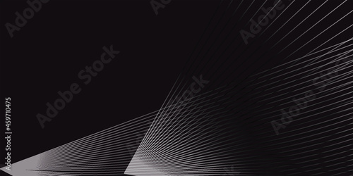 Abstract Black and white  Background With Lines