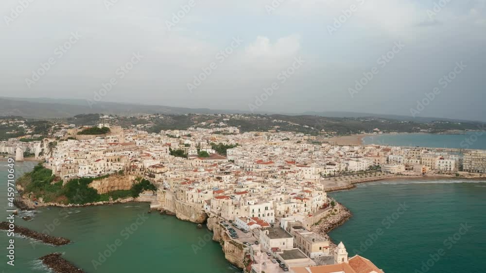 Aerial view of Vieste, Italy Aerial view of Vieste, Italy