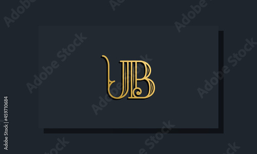 Minimal Inline style Initial UB logo.