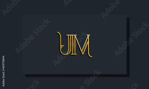 Minimal Inline style Initial UM logo.