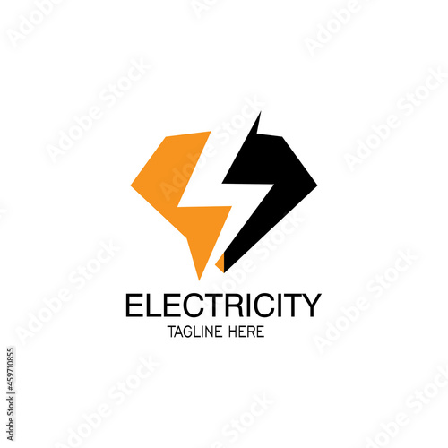 electric lightning logo shield illustration vector design Free Download electric lightning logo shield illustration vector design - GFXLoad