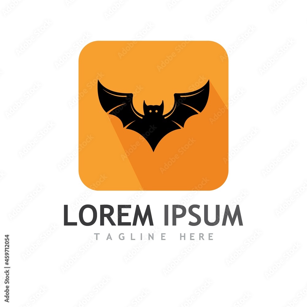 Obraz premium bat vector icon logo template