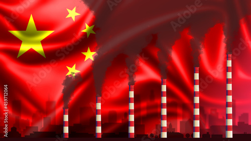 Photography CO2 emissions into the atmosphere