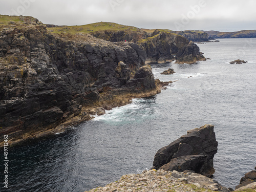 Headland onj the coast near to Shawbost on the West coast of the isle of lewis in the outer hebrides photo