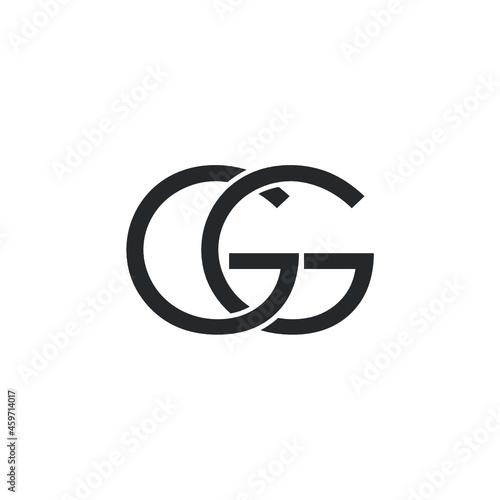 Letter GG logo design