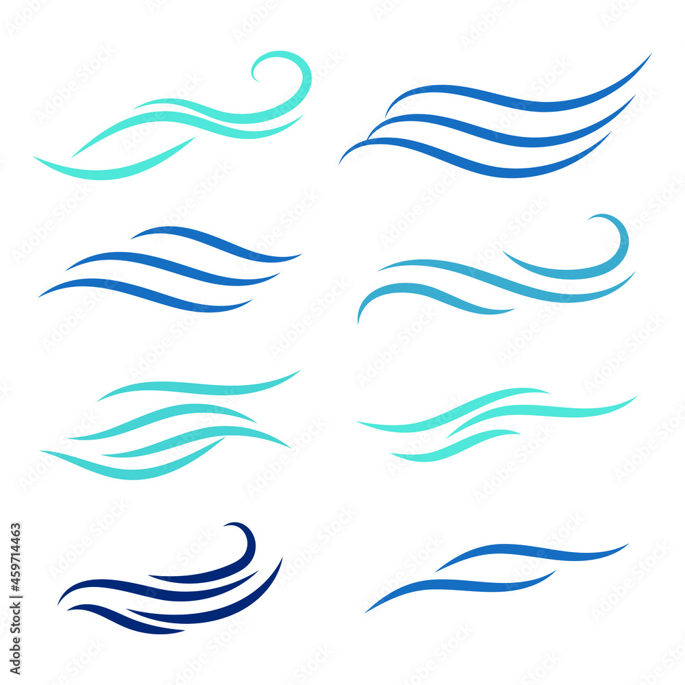Abstract waves concept design stock illustration. wave logo motion Abstract waves concept design stock illustration. wave logo motion