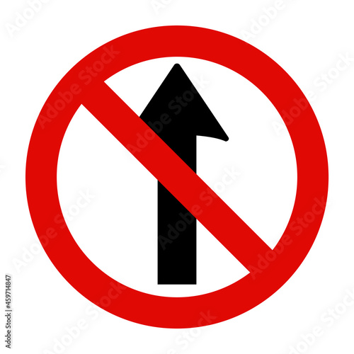 Free Download No Straight Through Sign - GFXLoad