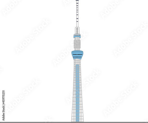 東京スカイツリーのイラスト素材