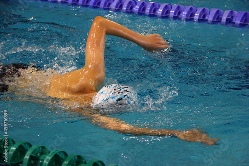 swimmer in pool