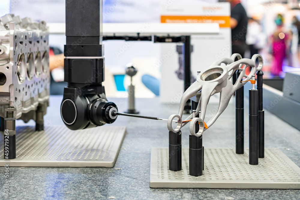 automatic coordinate measurement machine (CMM) during inspection ...